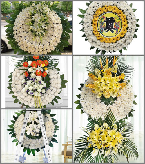 山东济宁兖州区漕河镇李村村花圈速递